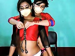 Indian Lesbian Webcam Teasing