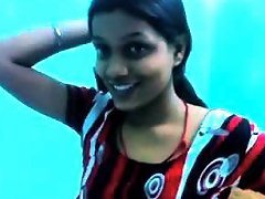 Slim Indian Beauty Takes Her Clothes Off And...
