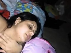 Sexy Indian Wife Passionate Kissing With...