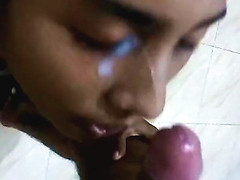 Indian Teen Amateur Cum In Mouth Swallow...